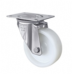 Stainless Steel Caster 80mm/100mm/125mm PA Swivel Casters European M Series SUS304