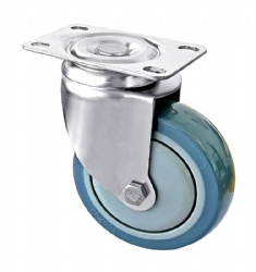 Stainless Steel Caster 3/4/5 inch TPR Swivel Casters American 2 Series SUS304