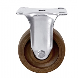 Stainless Steel Caster 3/4/5 inch Brown PA Rigid Casters American 2 Series SUS304