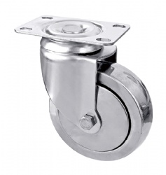 Heavy Duty Casters Pure Stainless Steel Caster 3/4/5 inch Swivel Casters American 2 Series SUS304