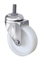 Stainless Steel Caster 3/4/5 inch White PA Swivel Casters with screw American 2 Series SUS304