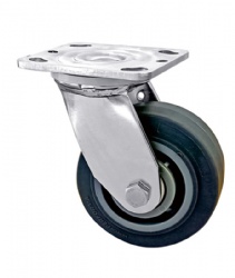 Heavy Duty Casters Stainless Steel Caster 4/5/6/8 inch TPR Swivel Casters American 4 Series SUS304