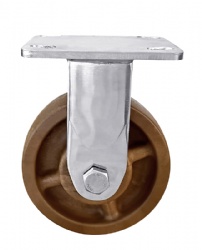 Stainless Steel Caster 4/5/6/8 inch High-temperature Brown PA Rigid Casters American 4 Series SUS304