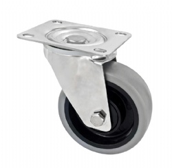 Medium and Heavy Duty Casters Stainless Steel Caster 80mm/100mm/125mm Swivel TPR Casters 100-300kgs Loading Capacity European M Series SUS304