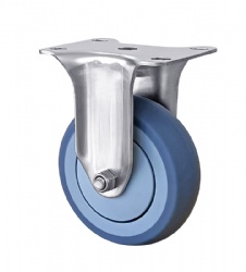 European EP Series SUS304 Casters Stainless Steel Caster 3/4/5 inch Rigid Casters TPR Casters Wheels